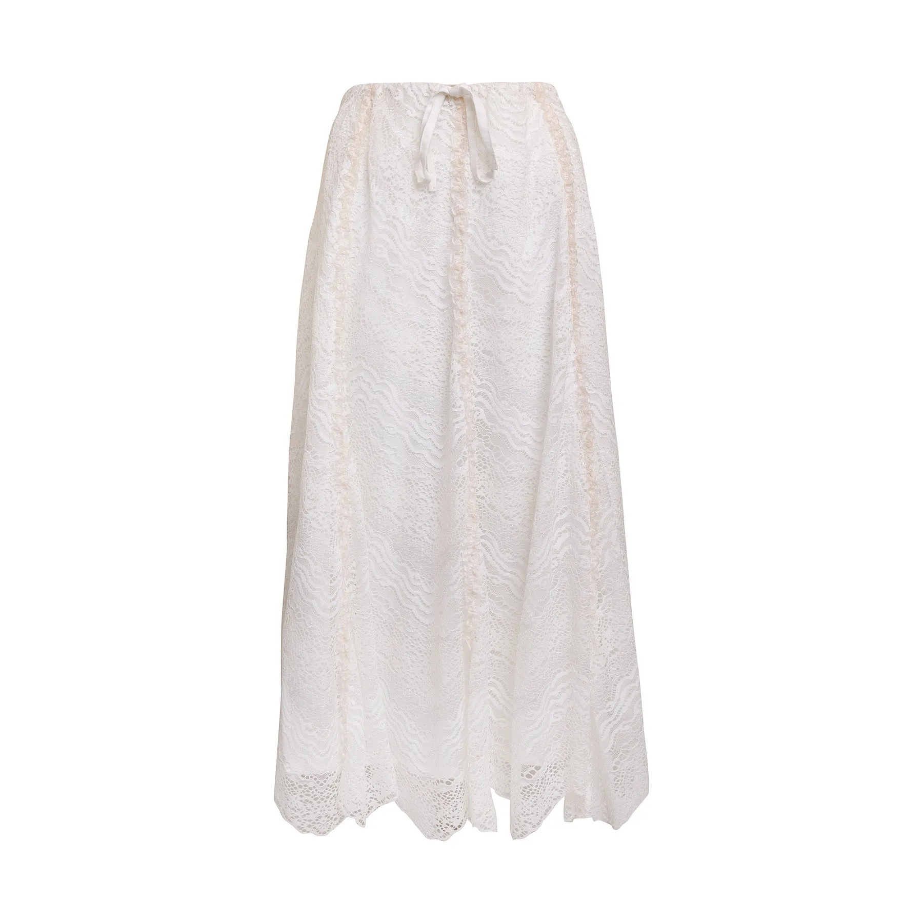 Lace White Skirt