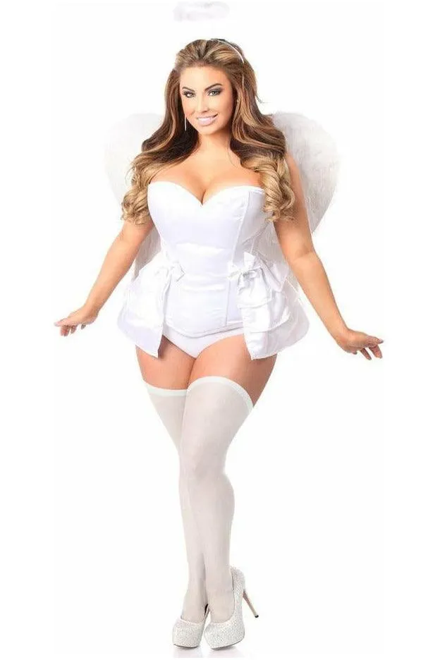 Lavish 4 PC Angelic Corset Costume