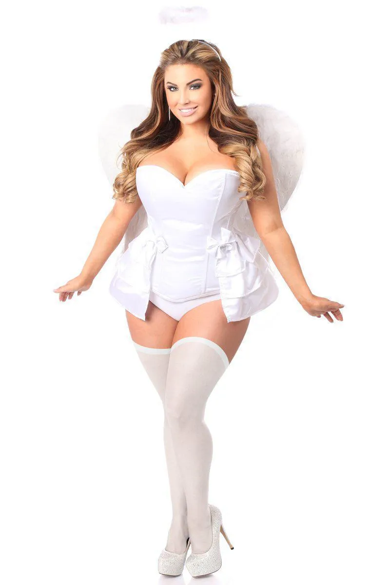 Lavish 4 PC Angelic Corset Costume