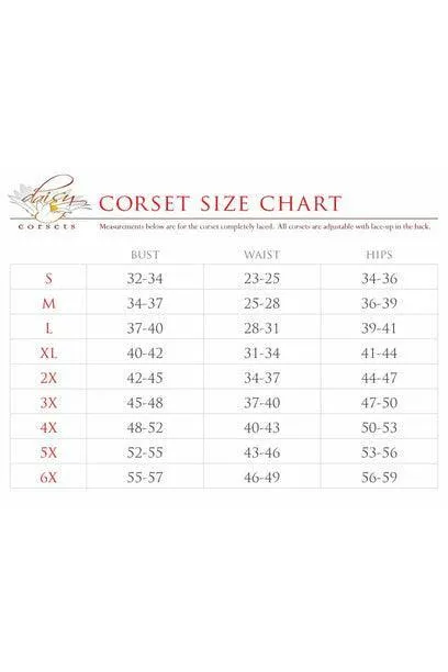 Lavish 4 PC Purple Lace Witch Corset Costume