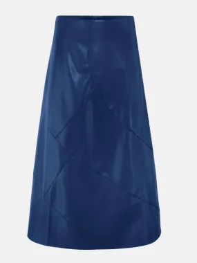 LEATHER SEAM SKIRT