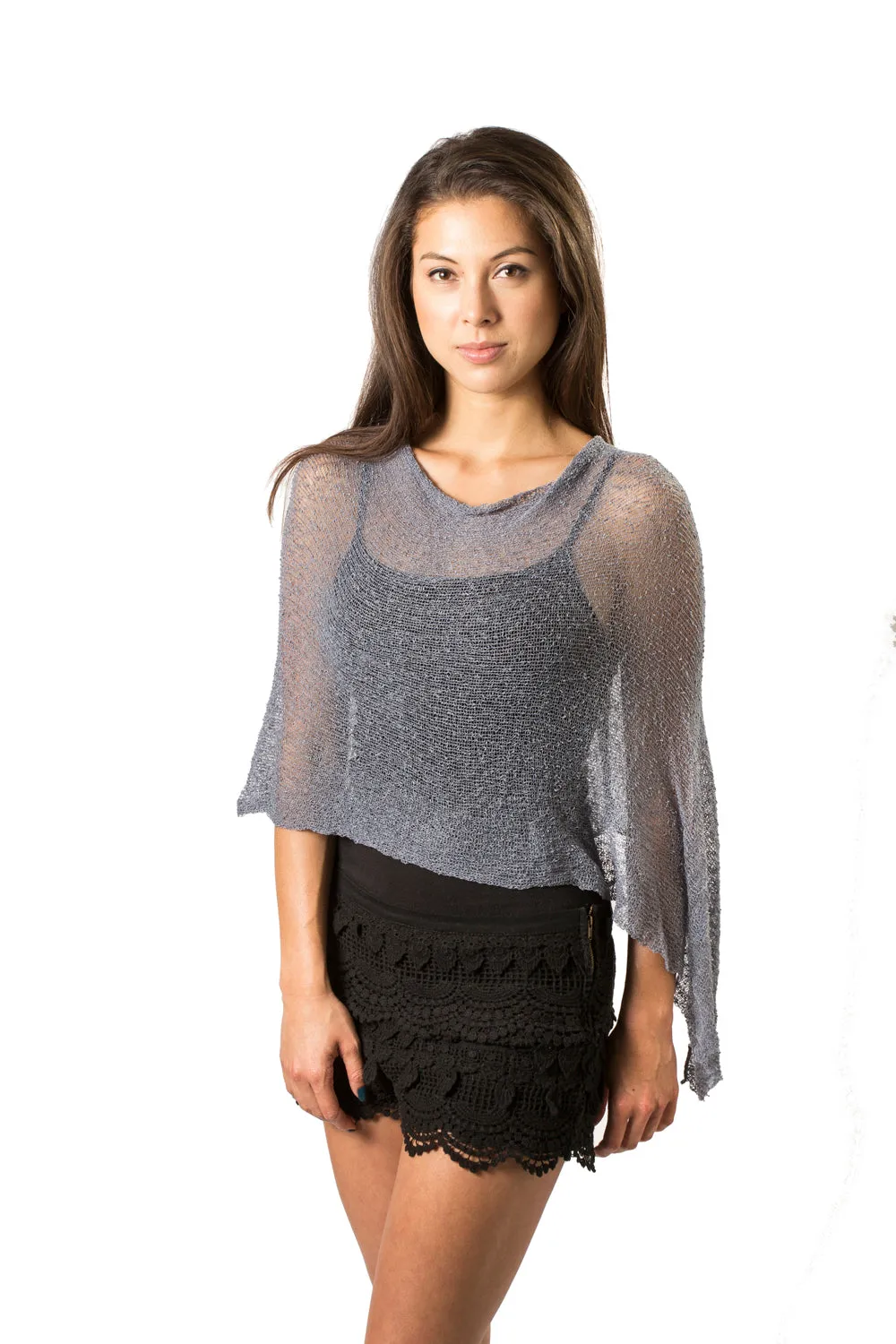 Lightweight Knit Poncho