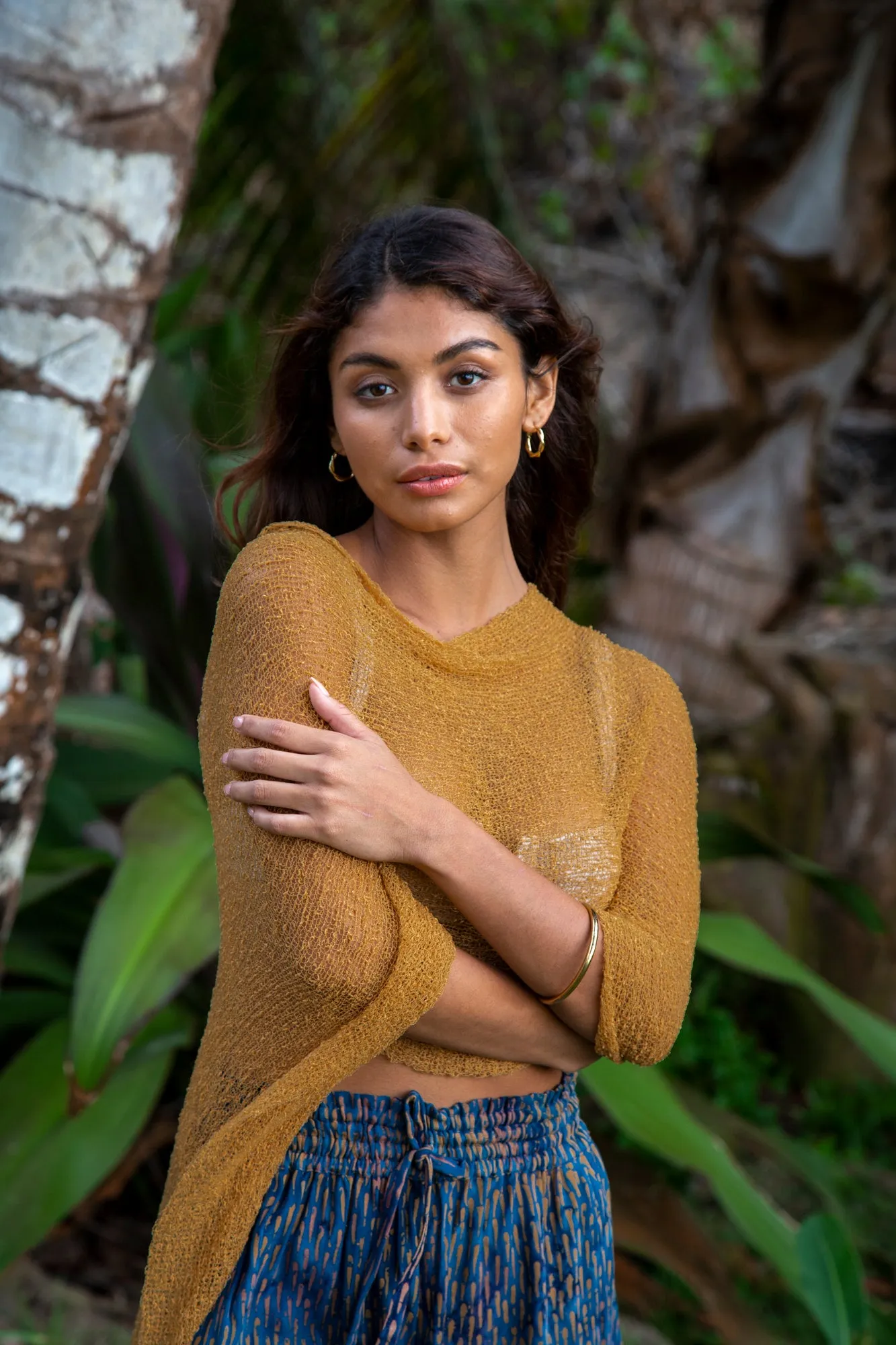 Lightweight Knit Poncho