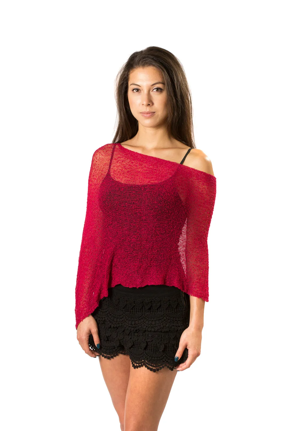 Lightweight Knit Poncho