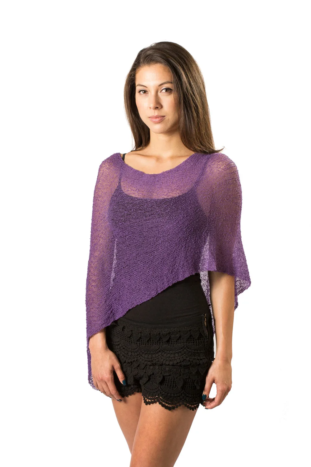 Lightweight Knit Poncho
