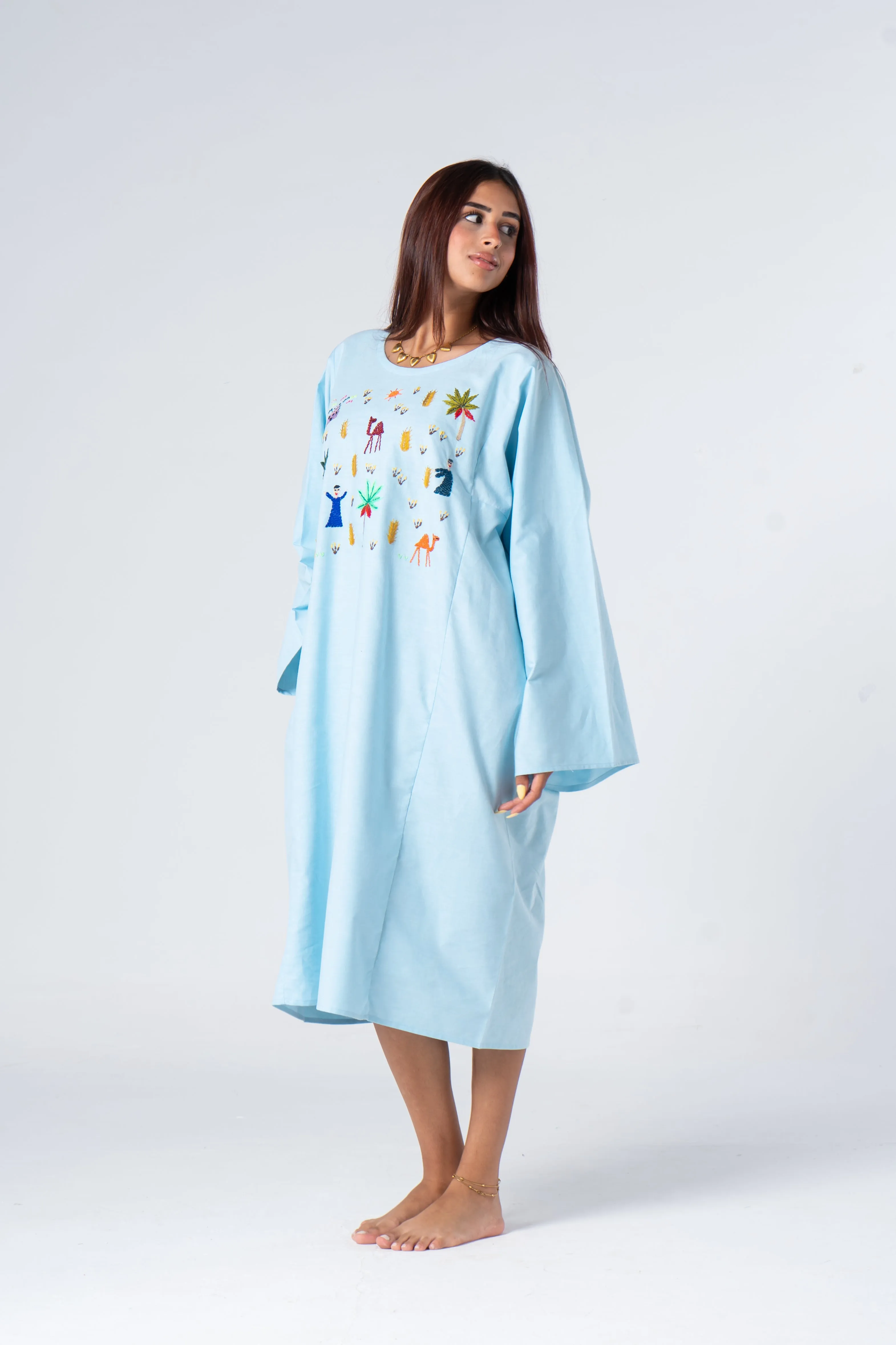 Limited Edition Midi Light Fellahy Galabeya Cotton