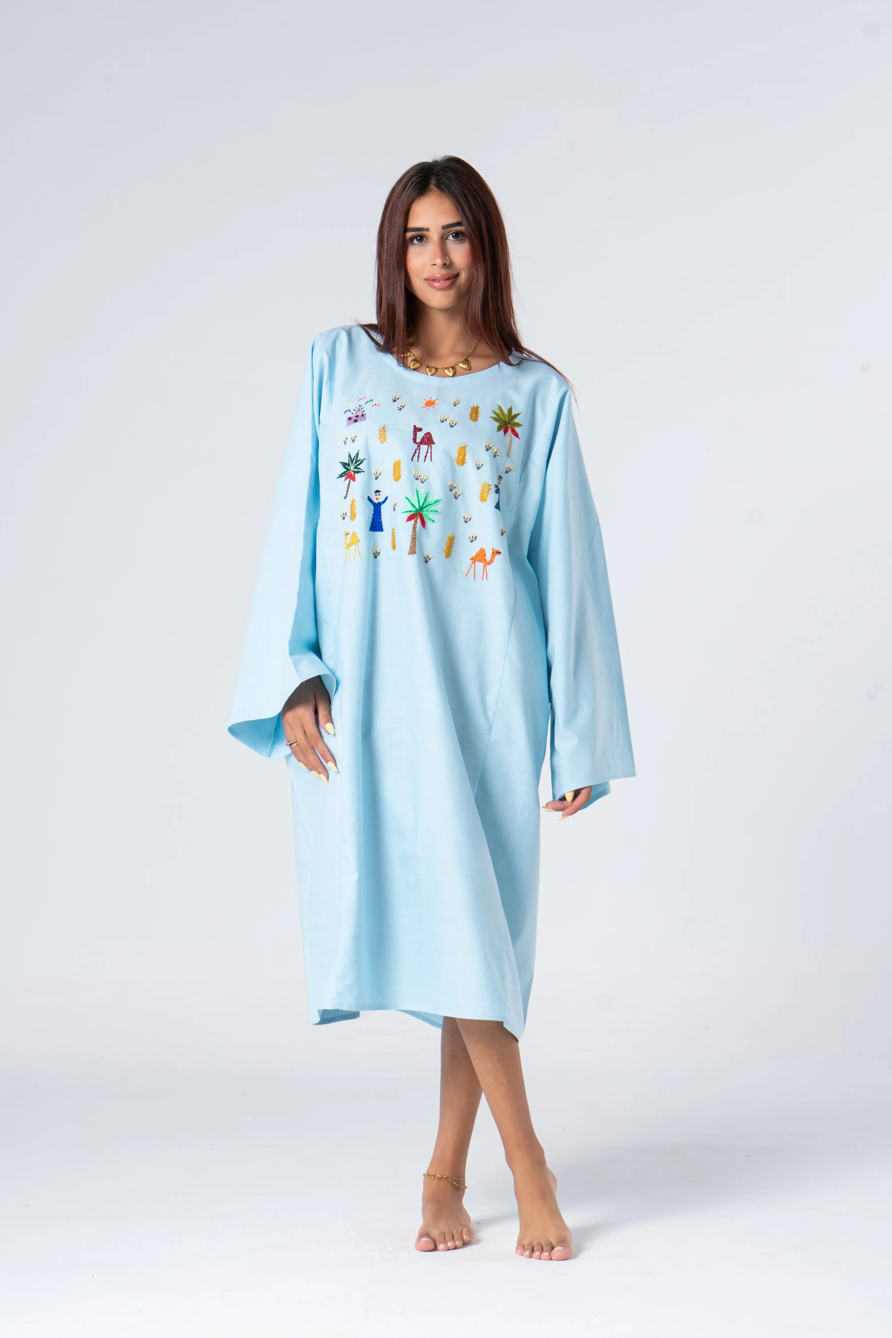 Limited Edition Midi Light Fellahy Galabeya Cotton