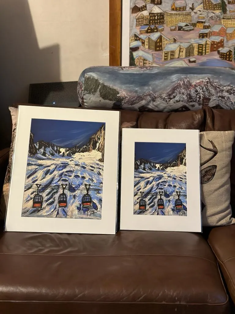Limited Edition of the Mer de Glace Giclée Print in Different Sizes
