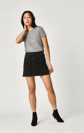 LINDSAY A-LINE SKIRT IN SMOKE STR