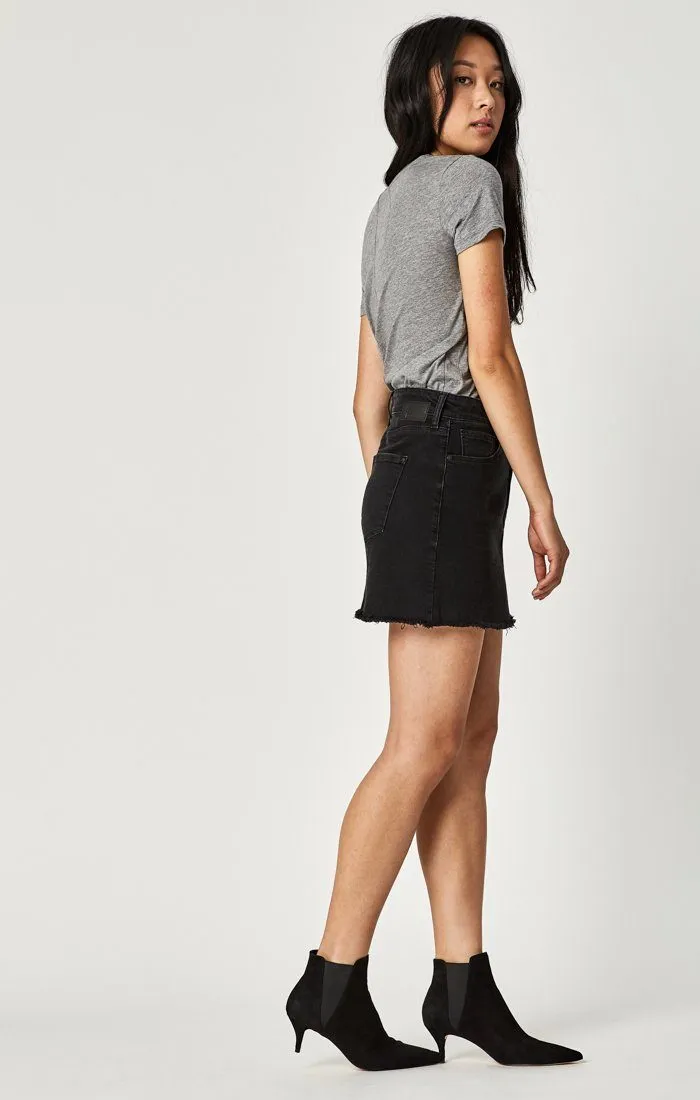 LINDSAY A-LINE SKIRT IN SMOKE STR