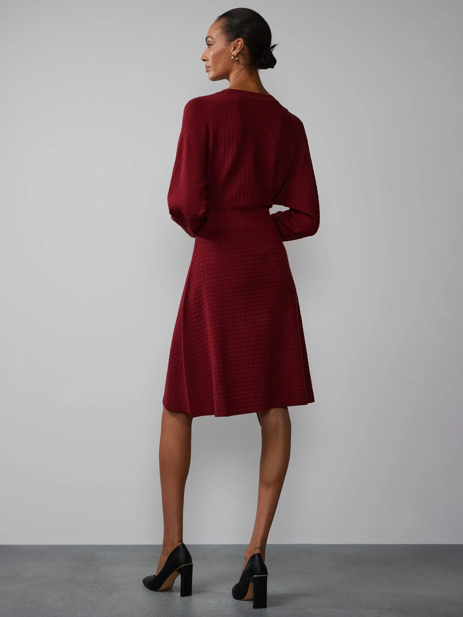 Long Sleeve Mock Neck Dress