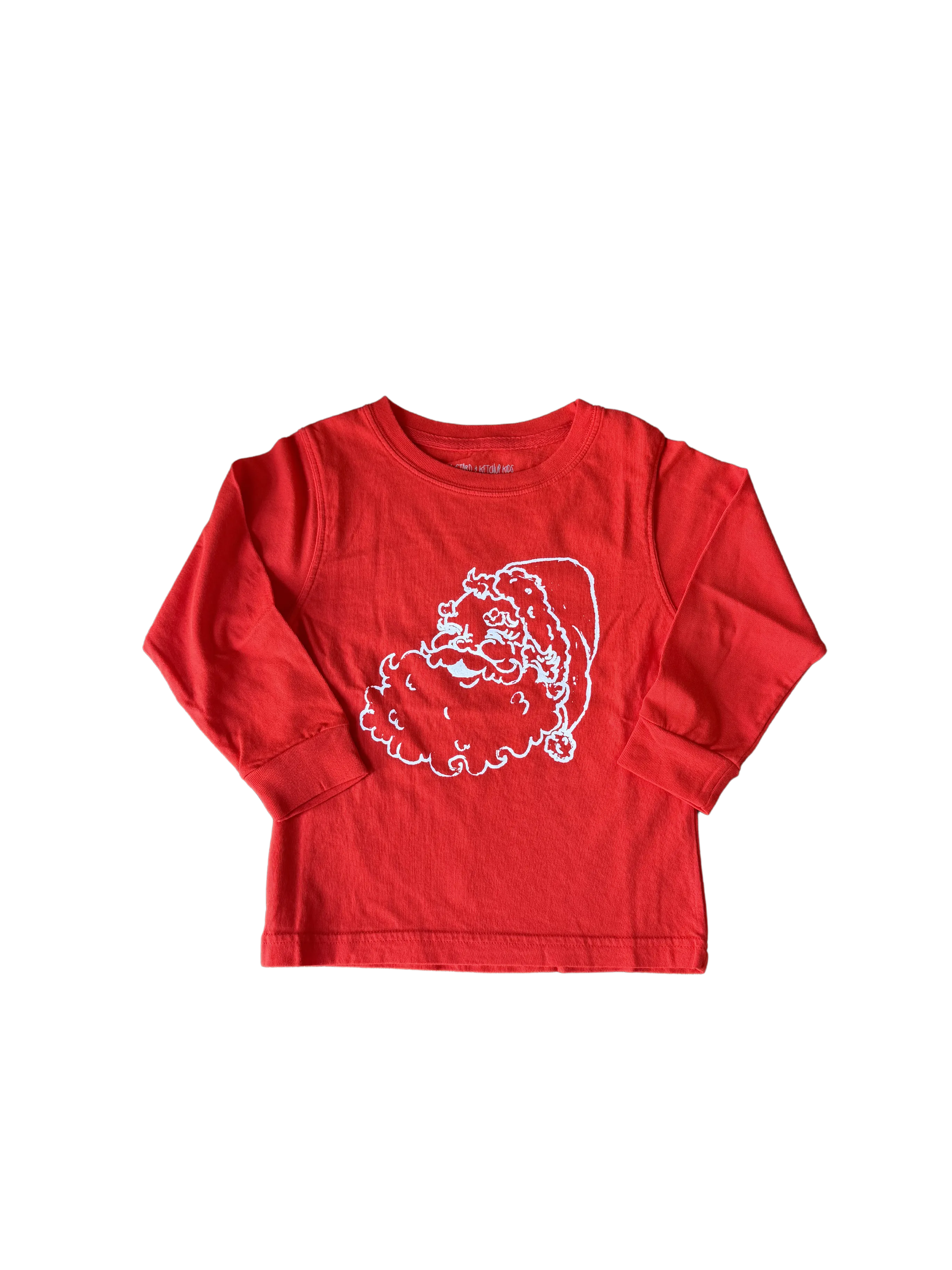 Long Sleeve Red Christmas Santa Tshirt