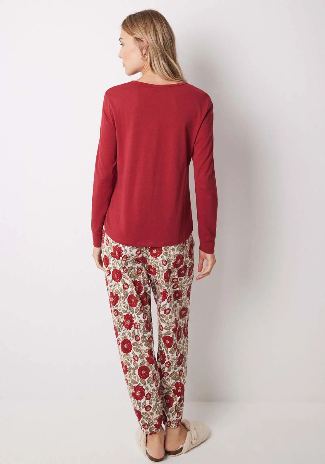 Long Sleeves T Shirt - Red
