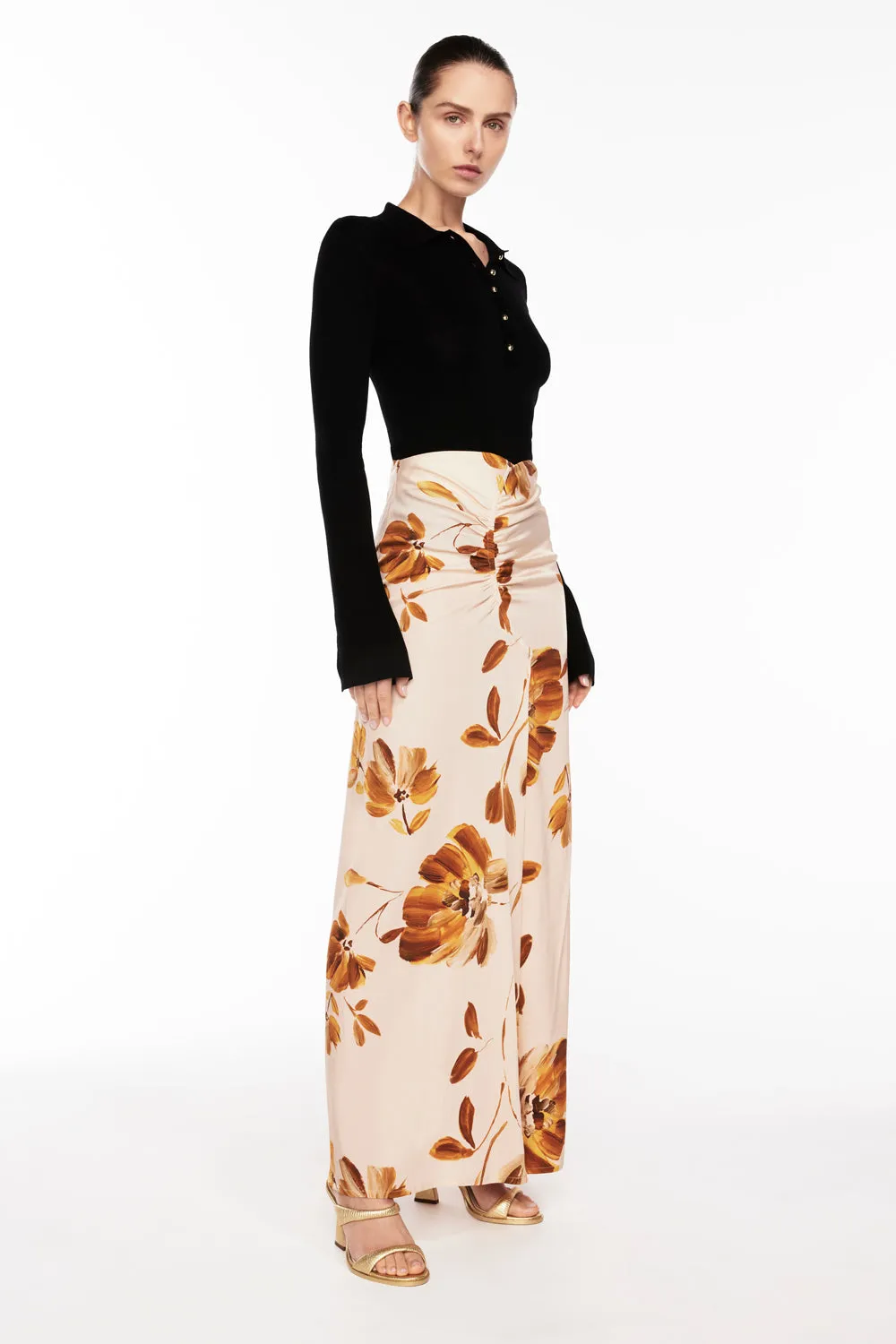 Marigold Floral Skirt