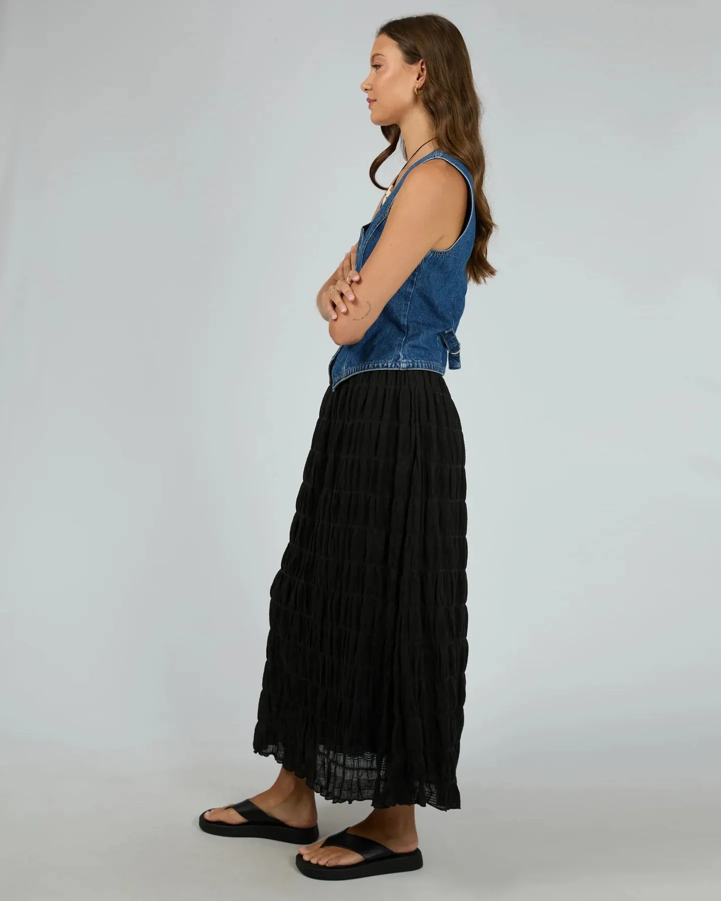 Maude Maxi Skirt Black