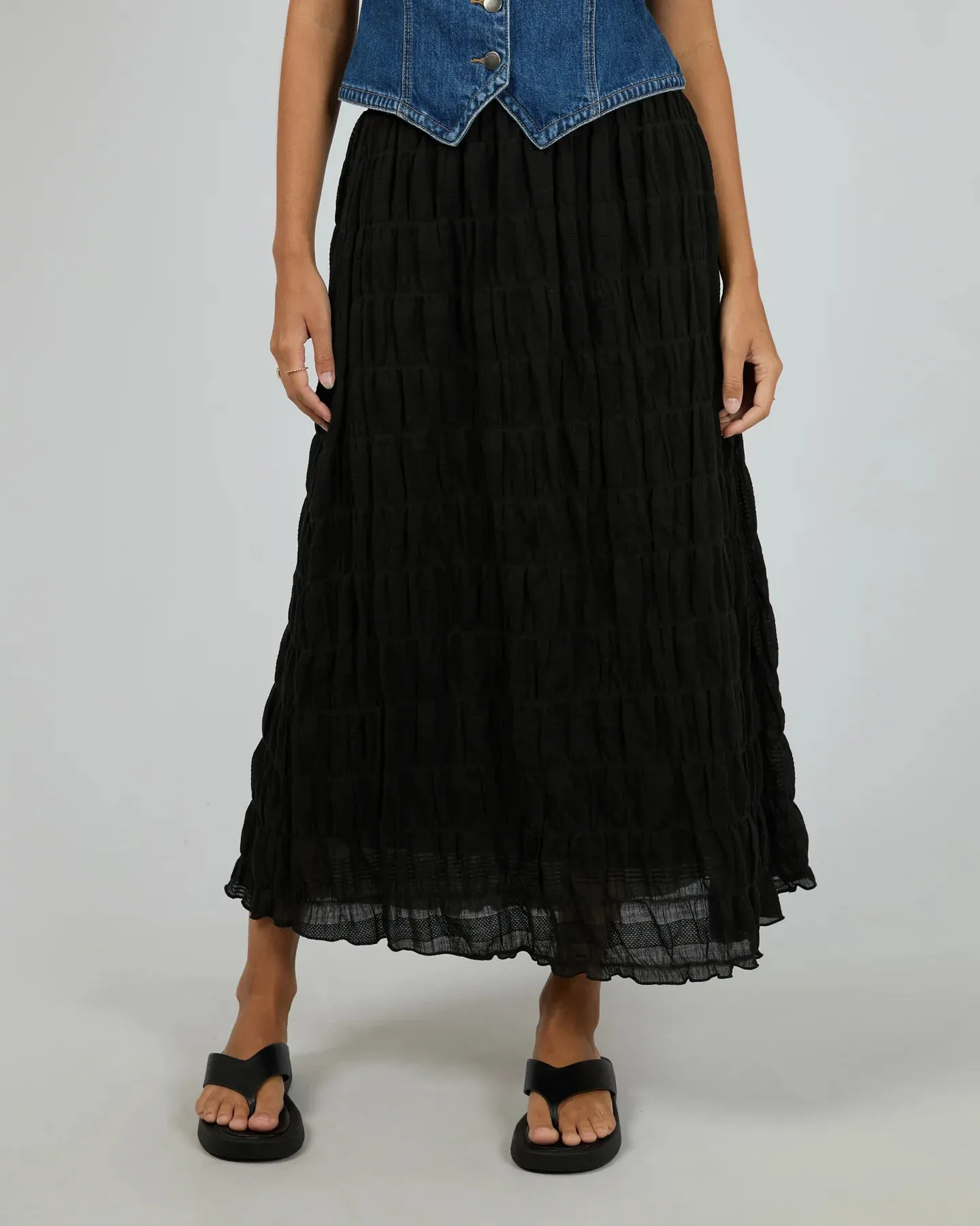 Maude Maxi Skirt Black