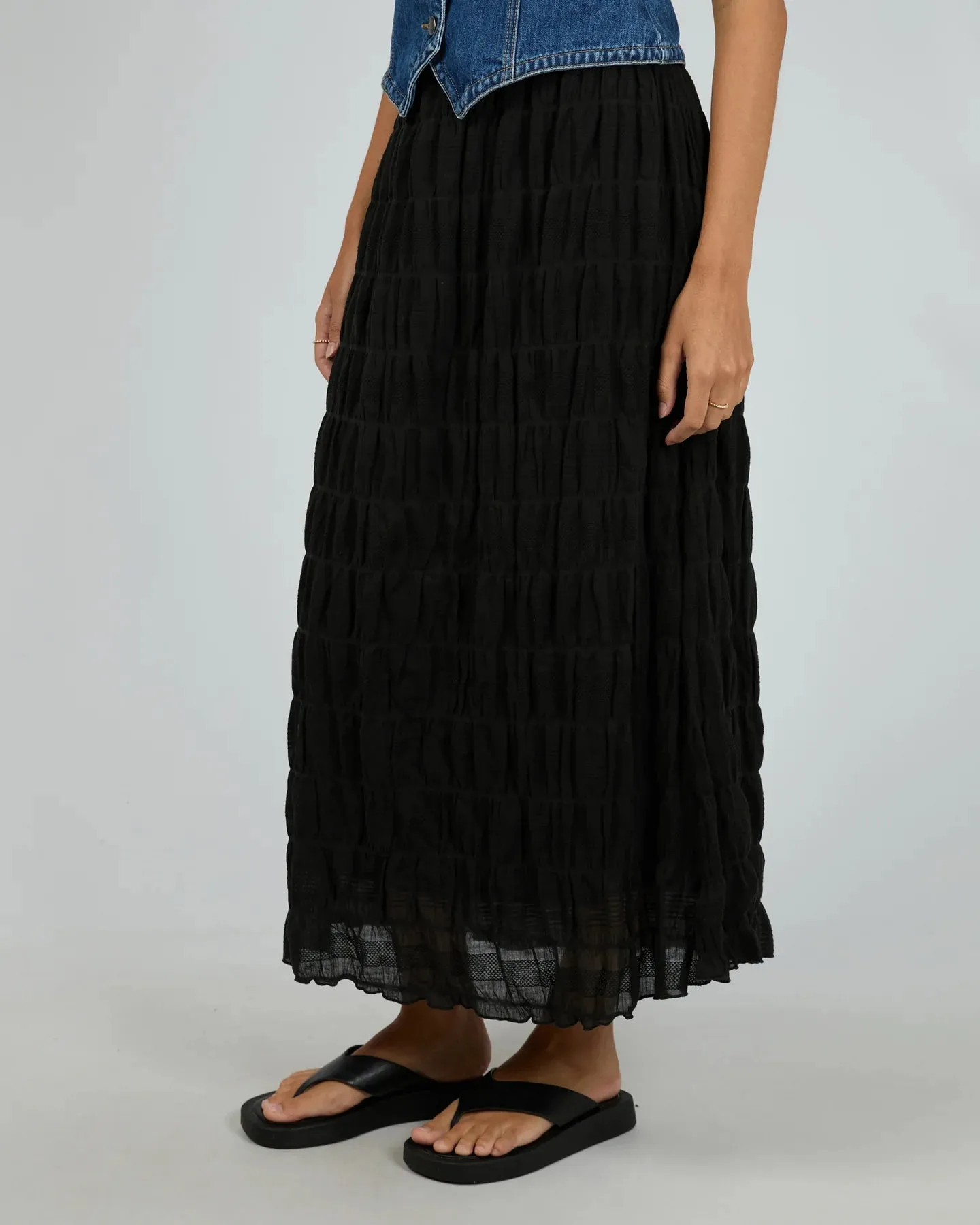 Maude Maxi Skirt Black