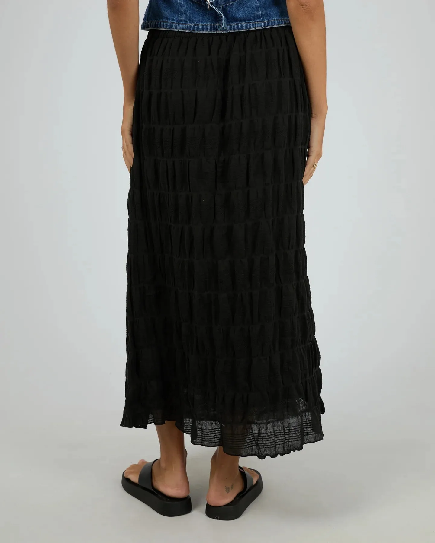 Maude Maxi Skirt Black