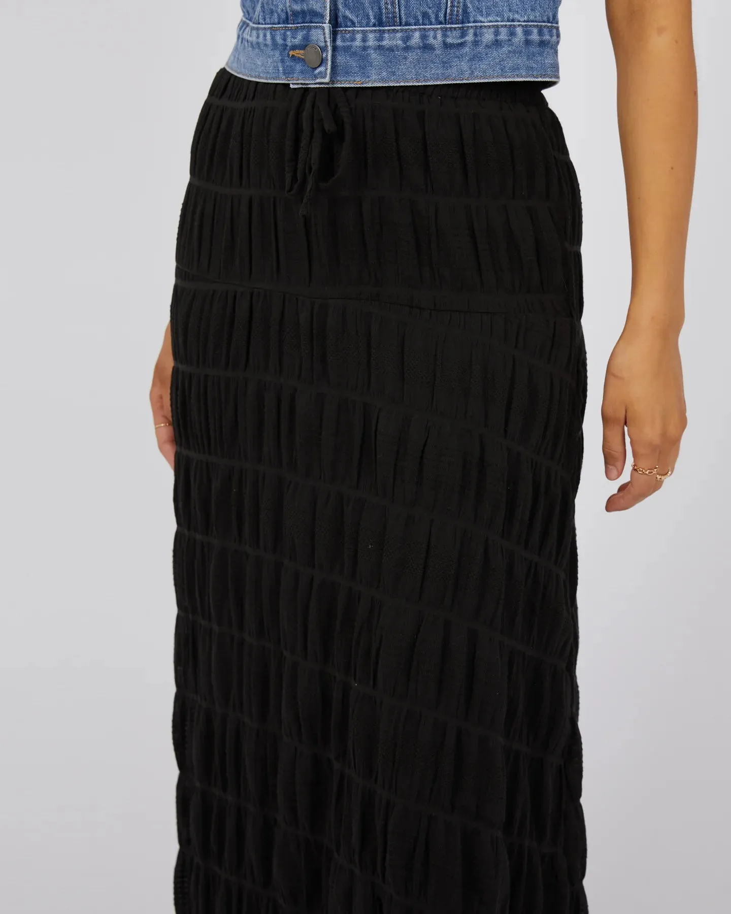 Maude Maxi Skirt Black
