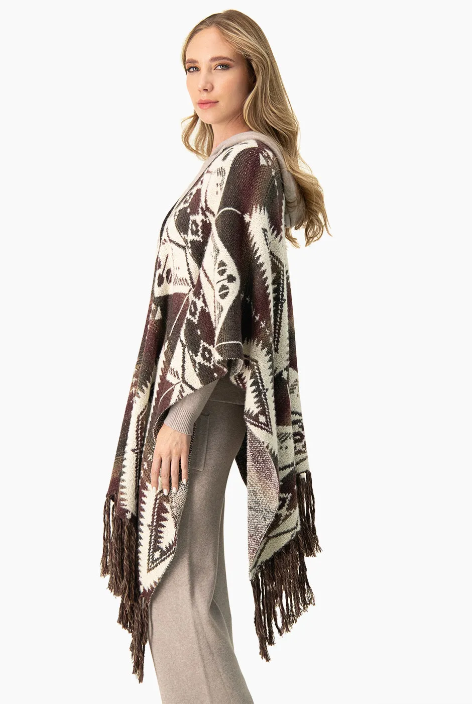 Maxi Poncho Estampado