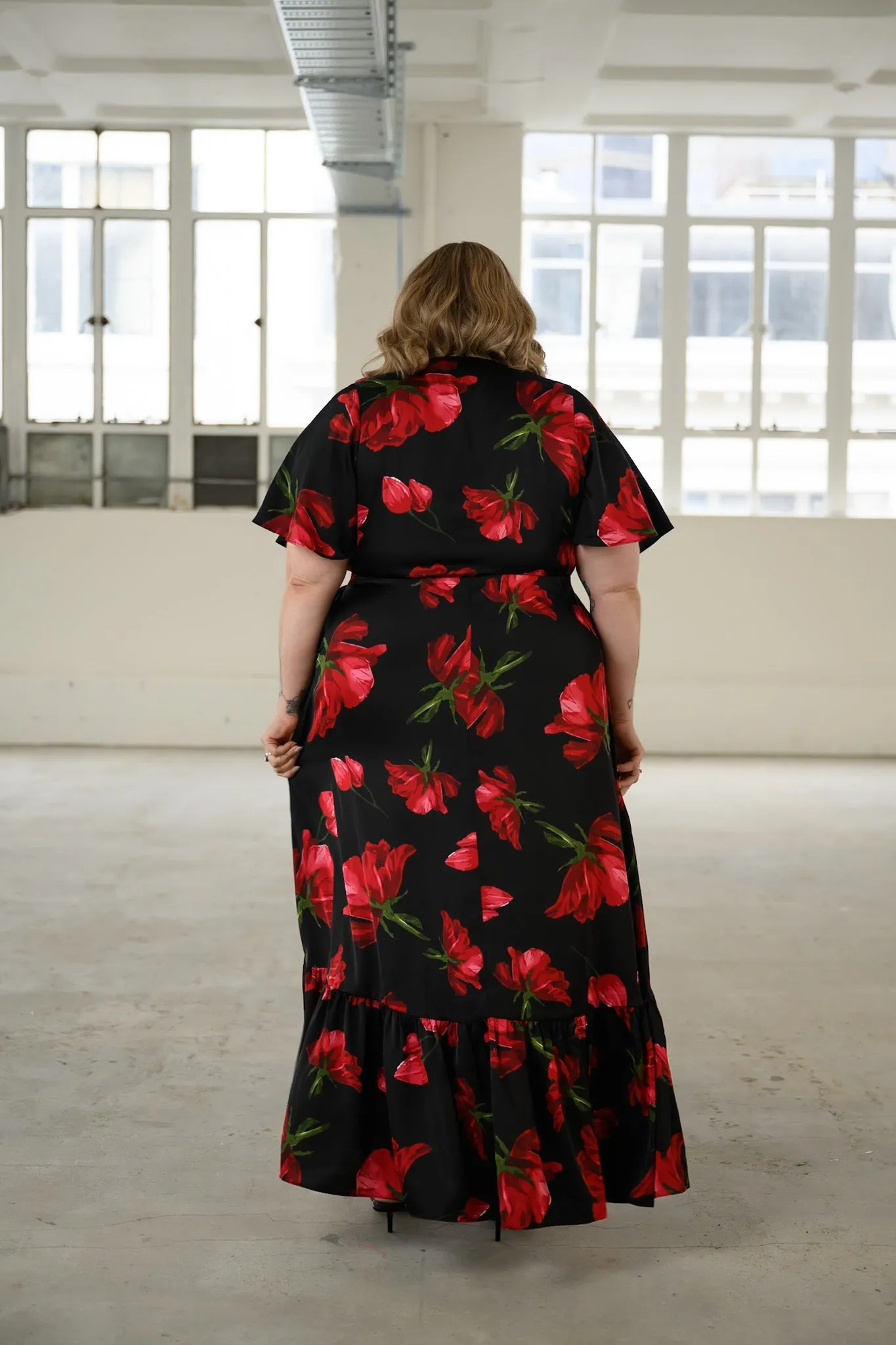 Maya Dress - Red Floral