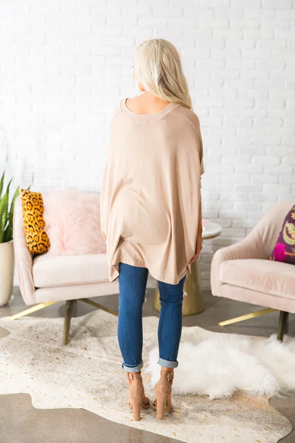 Meet Me In Napa Tunic in Iced Latte