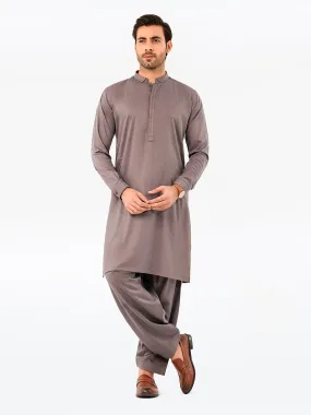 Men's Deep Mauve Kurta Shalwar - EMTKS23-41066