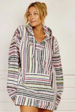 Mexicana Beach Hoodie - Neon Stripe