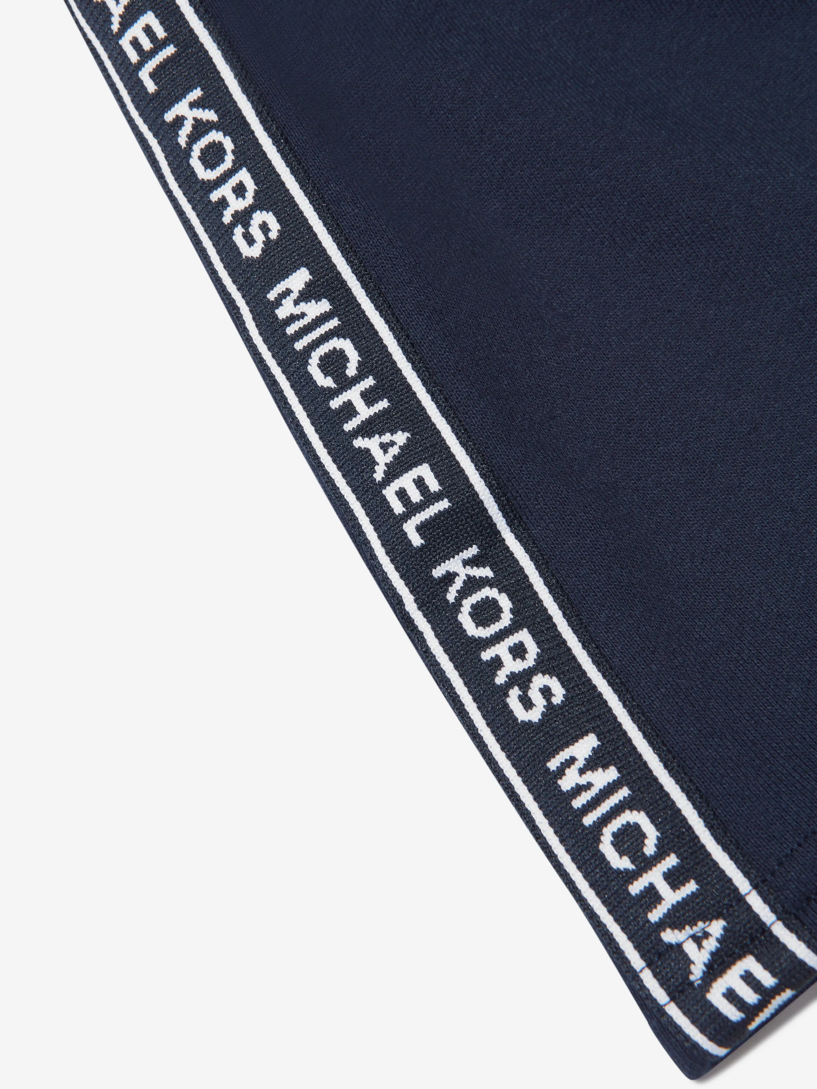 Michael Kors Girls Cotton Fleece Jacquard Logo Skirt