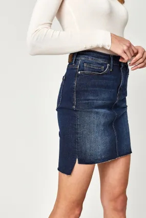 MILA SKIRT IN DEEP FRAYED TRIBECA