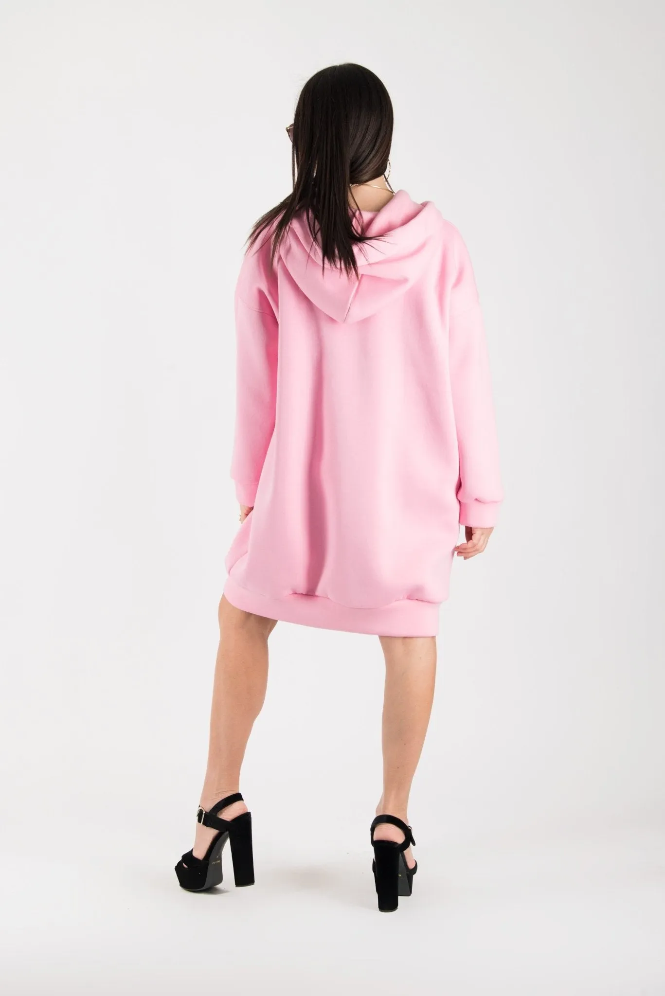 MOLLY Sweatshirt Hooded Pink Dress SALE