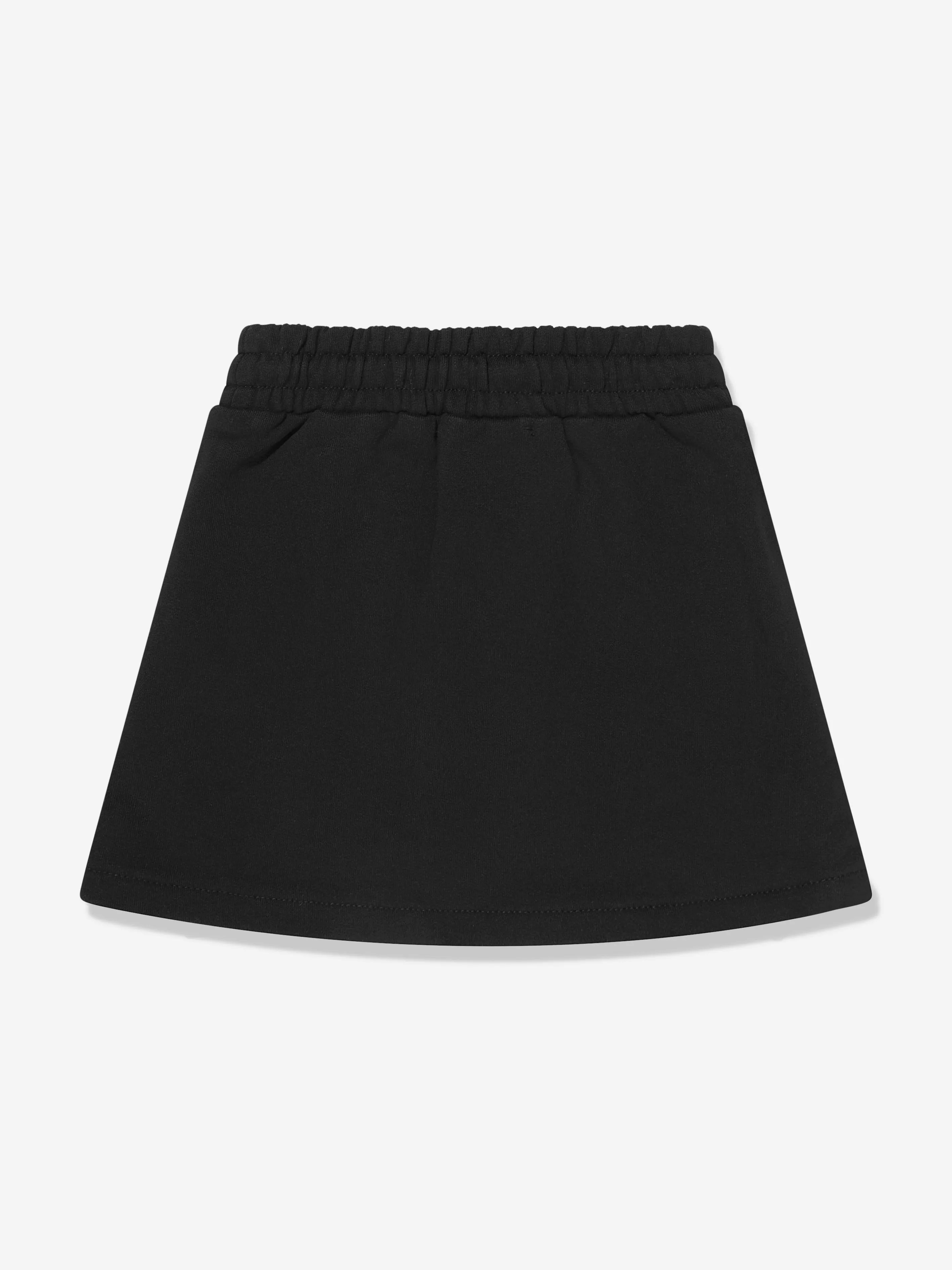 MSGM Girls Fleece Skirt in Black