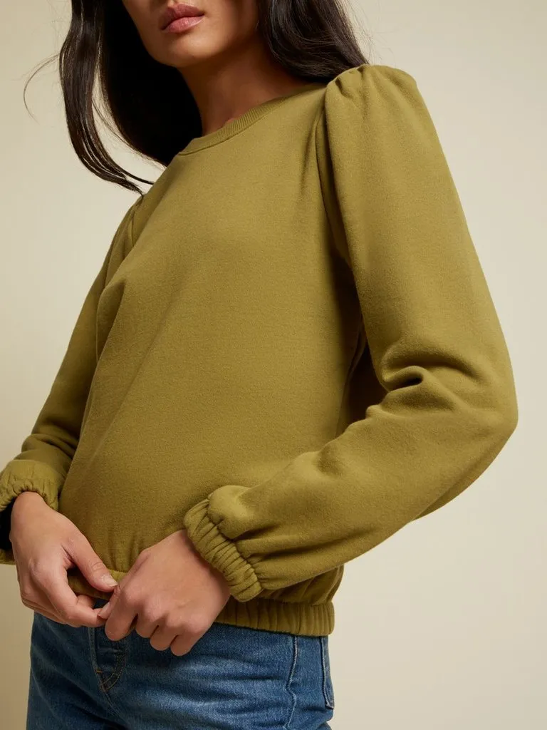 Nation LTD - Daryl Femme Sweatshirt in Olive
