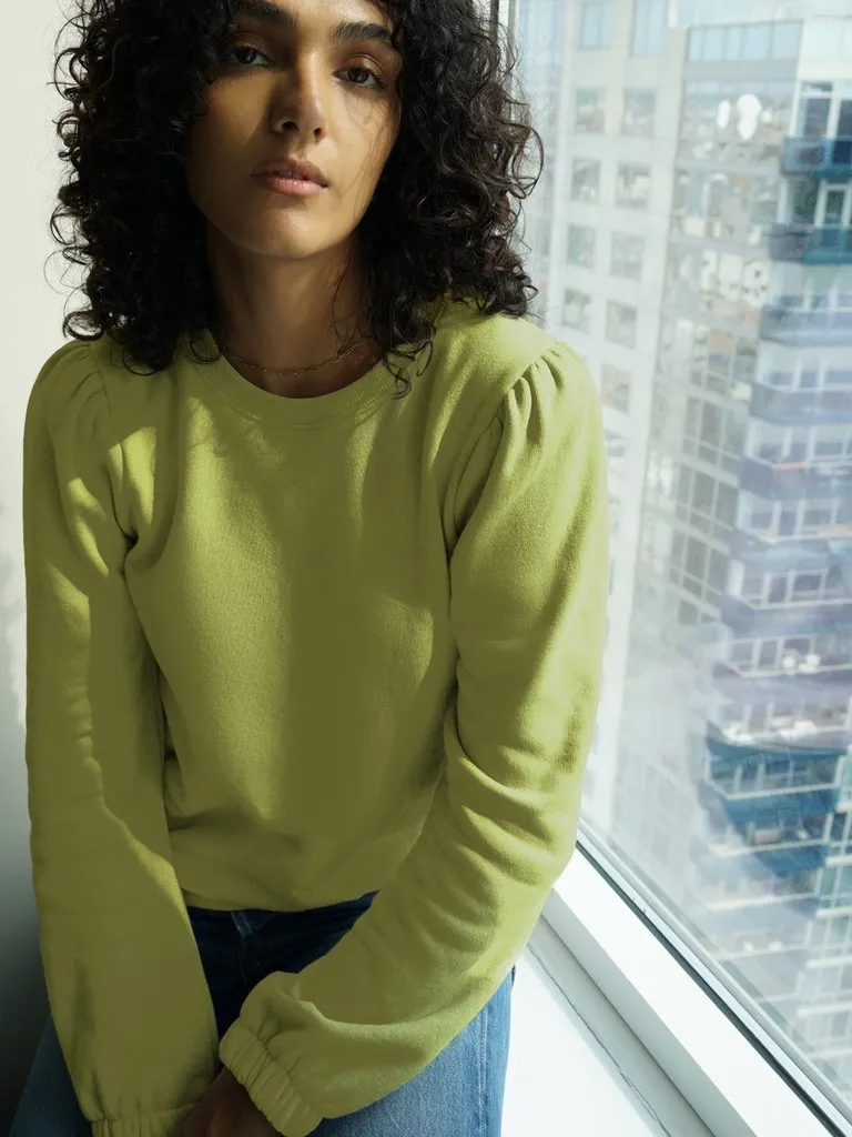 Nation LTD - Daryl Femme Sweatshirt in Olive