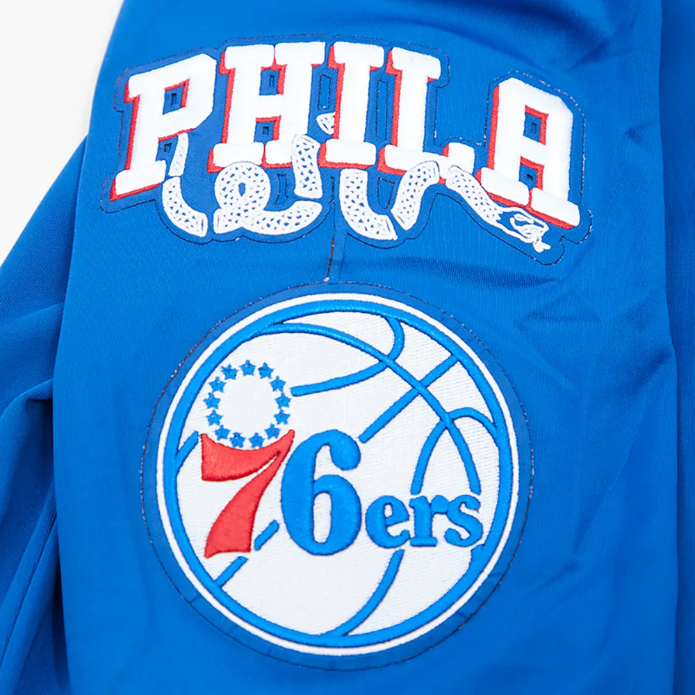 NBA PHILADELPHIA 76ers CLASSIC MEN'S DK TRACK JACKET (ROYAL BLUE)