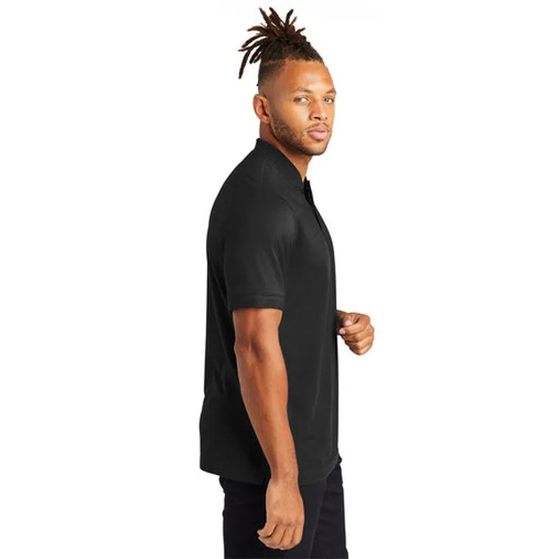 NEW - Mercer Mettle® Stretch Pique Henley - Deep Black