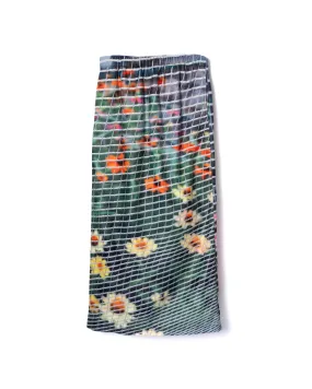 NON TOKYO / PRINT FLEECE LONG SKIRT (FLOWER)
