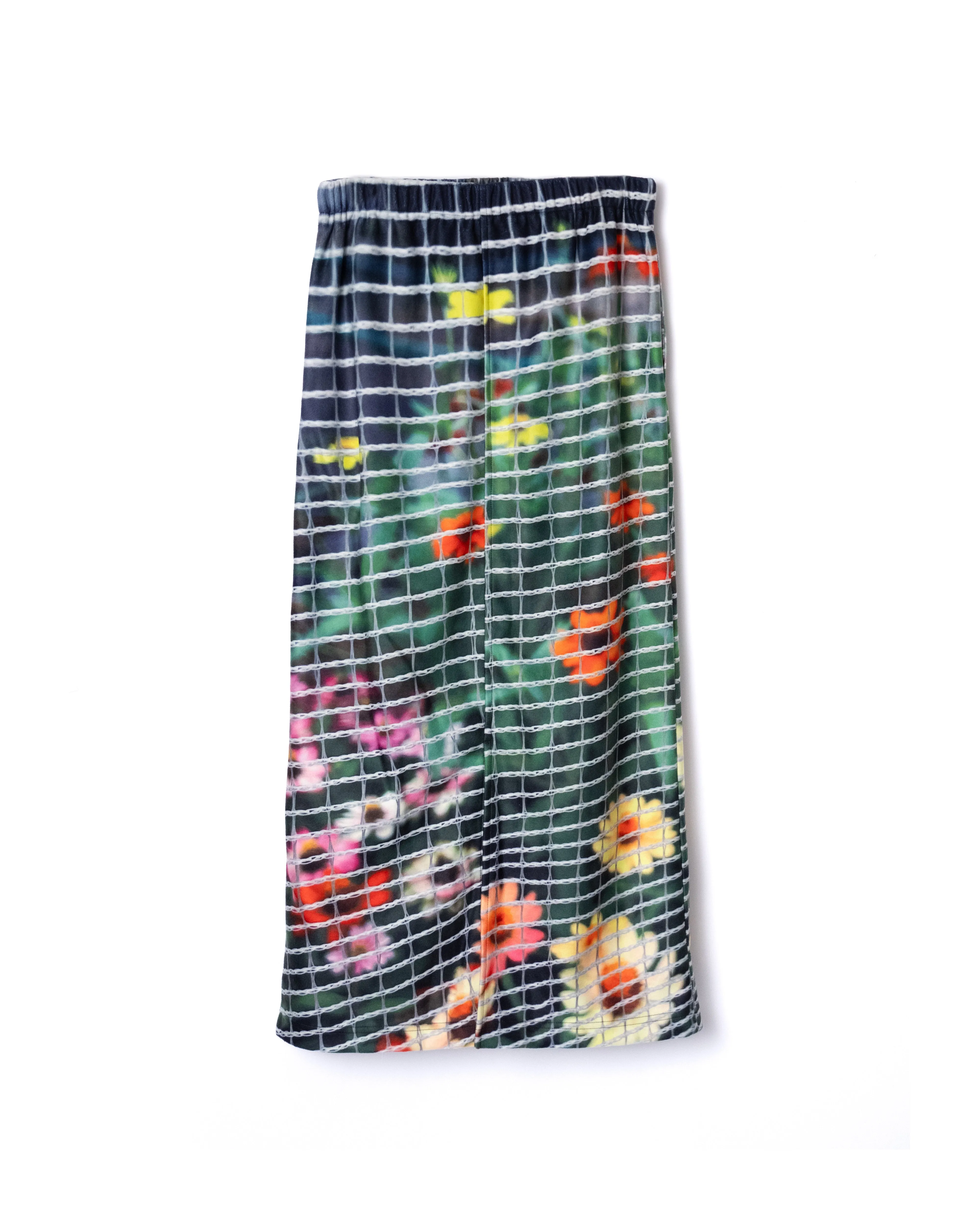 NON TOKYO / PRINT FLEECE LONG SKIRT (FLOWER)
