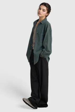 Oversized Denim Jacket - Blue