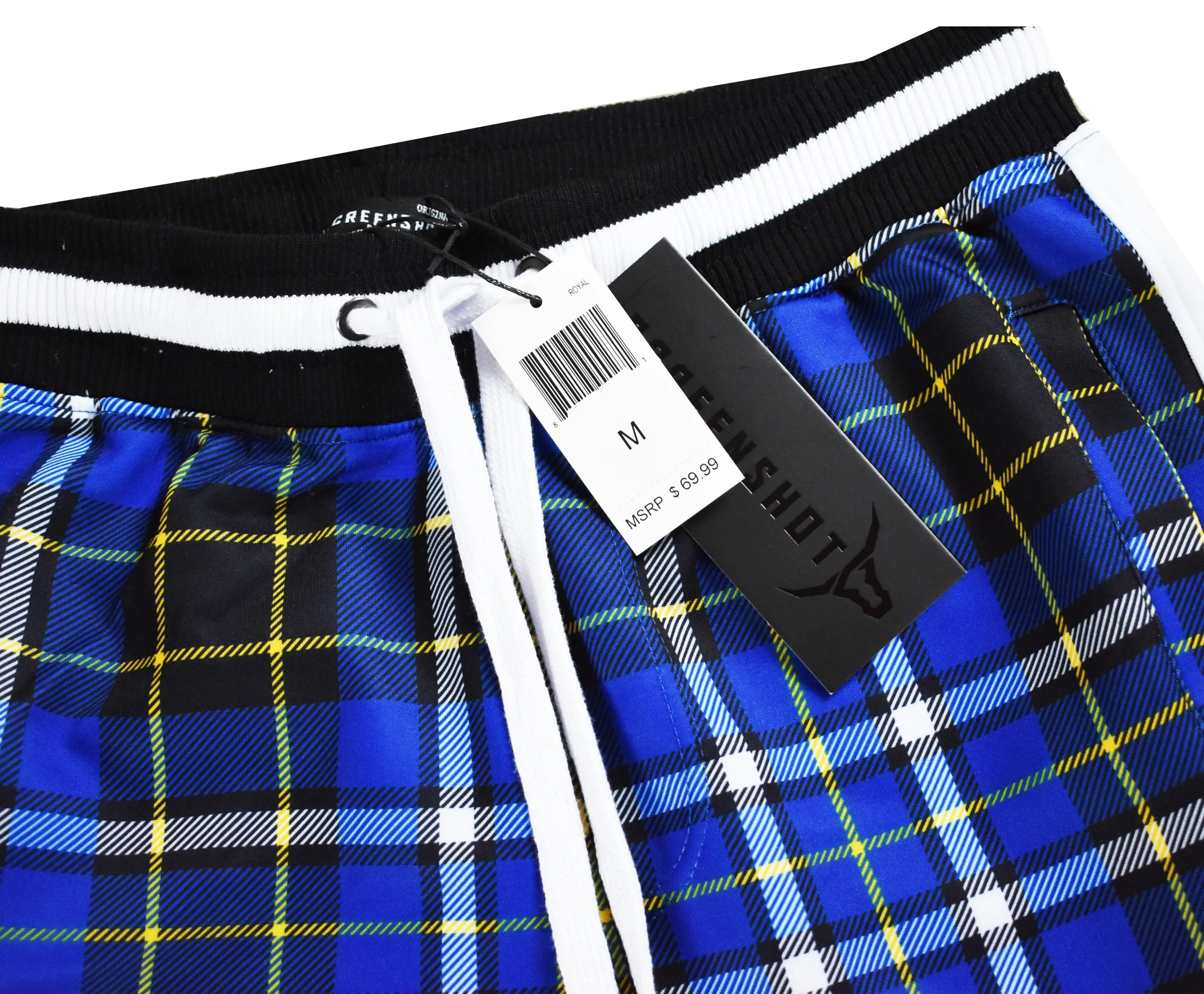 P41902-PATTERN PRINTED TRACK PANTS-ROYAL