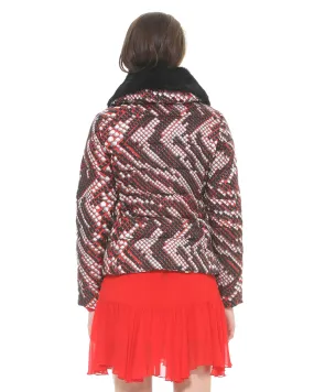 Patterned down jacket