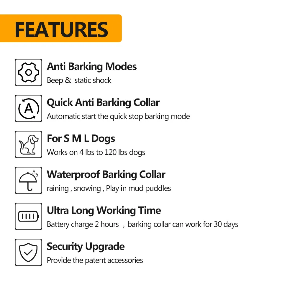 PD 258L Anti Barking Collar With Shock