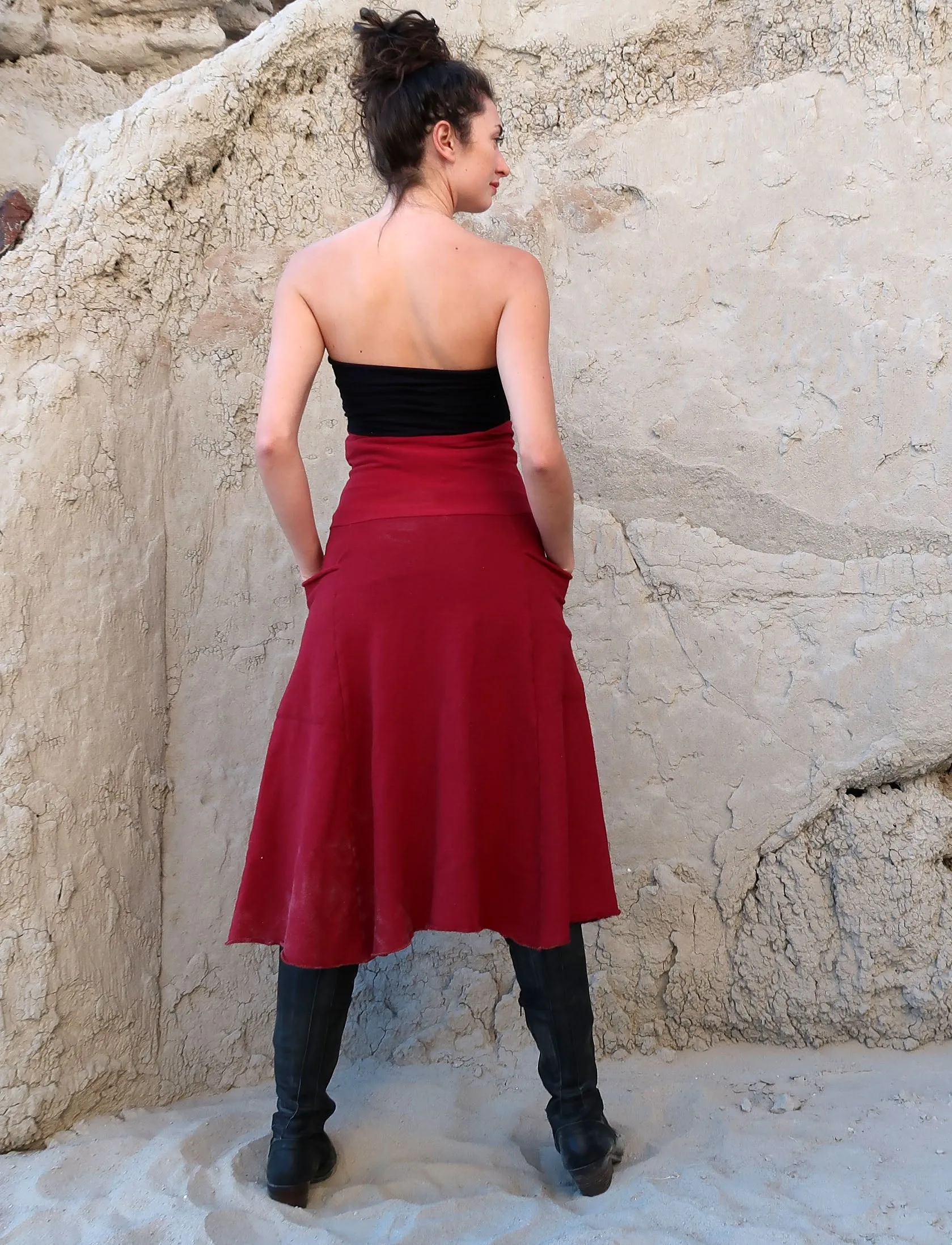 Perfect Pockets Below Knee Skirt