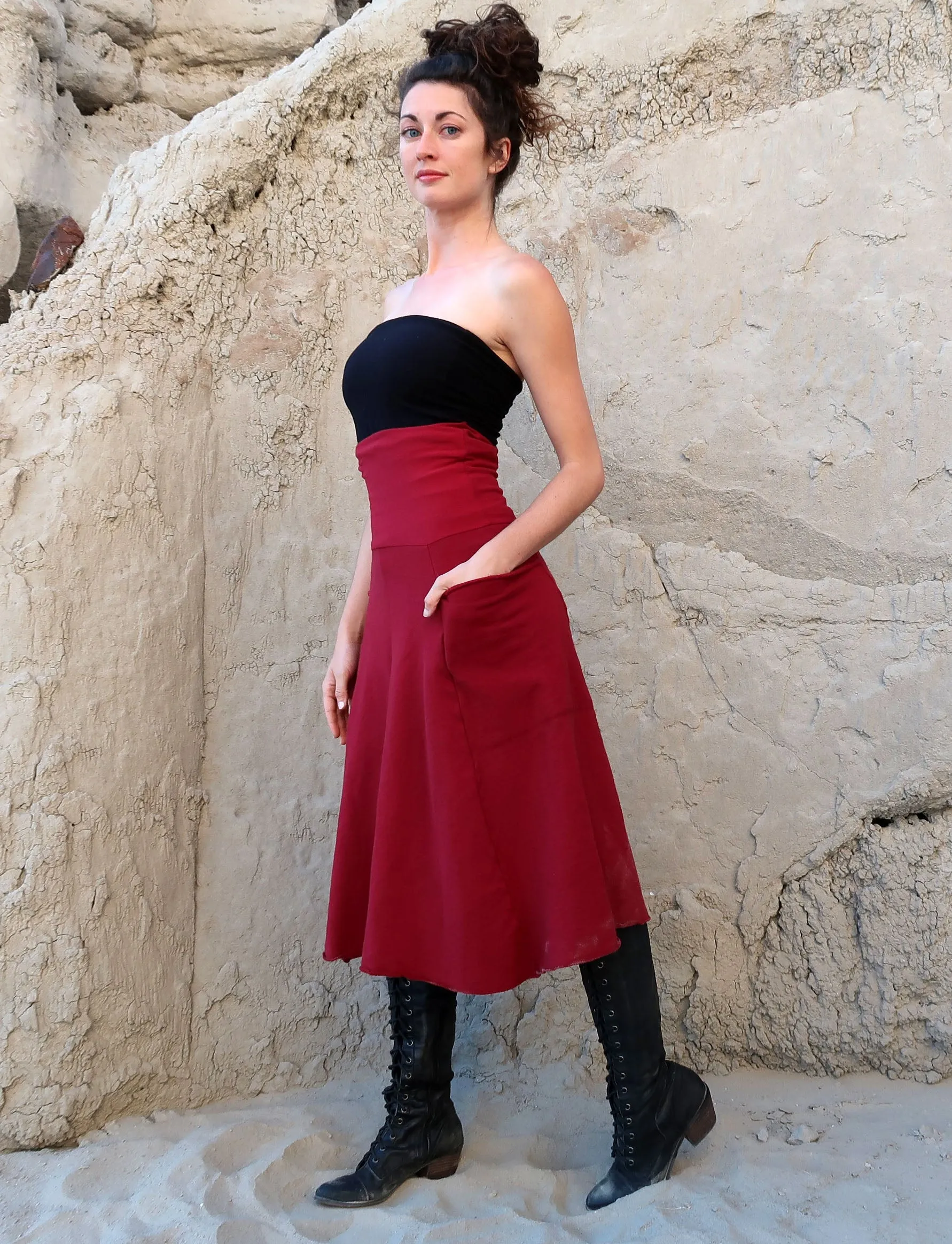 Perfect Pockets Below Knee Skirt