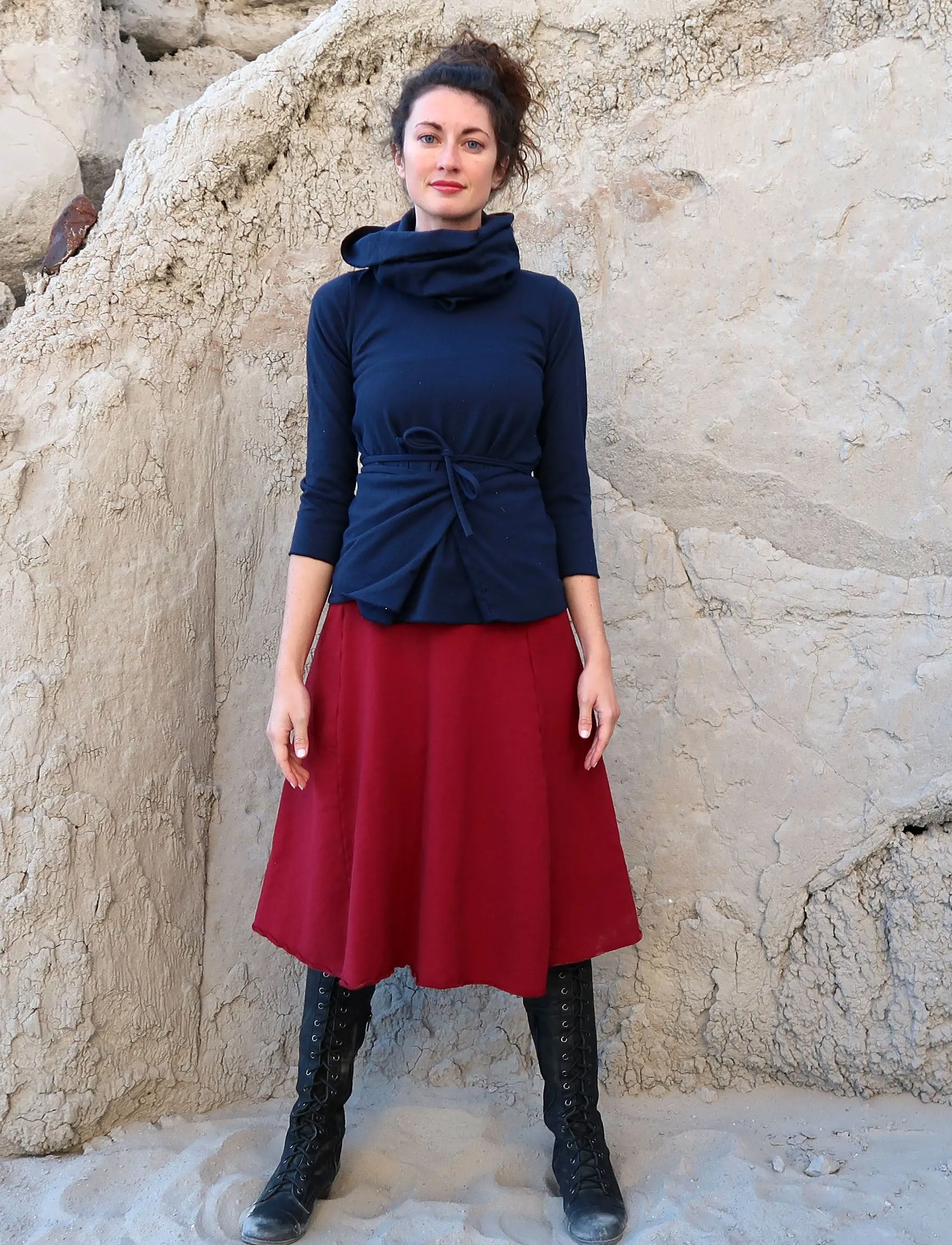 Perfect Pockets Below Knee Skirt