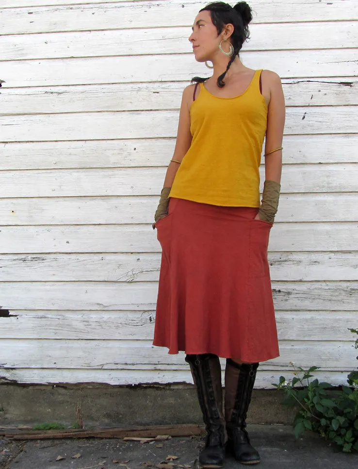 Perfect Pockets Below Knee Skirt