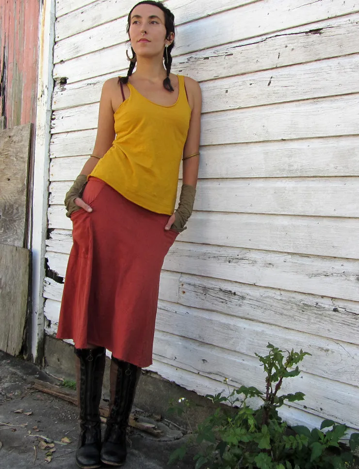 Perfect Pockets Below Knee Skirt