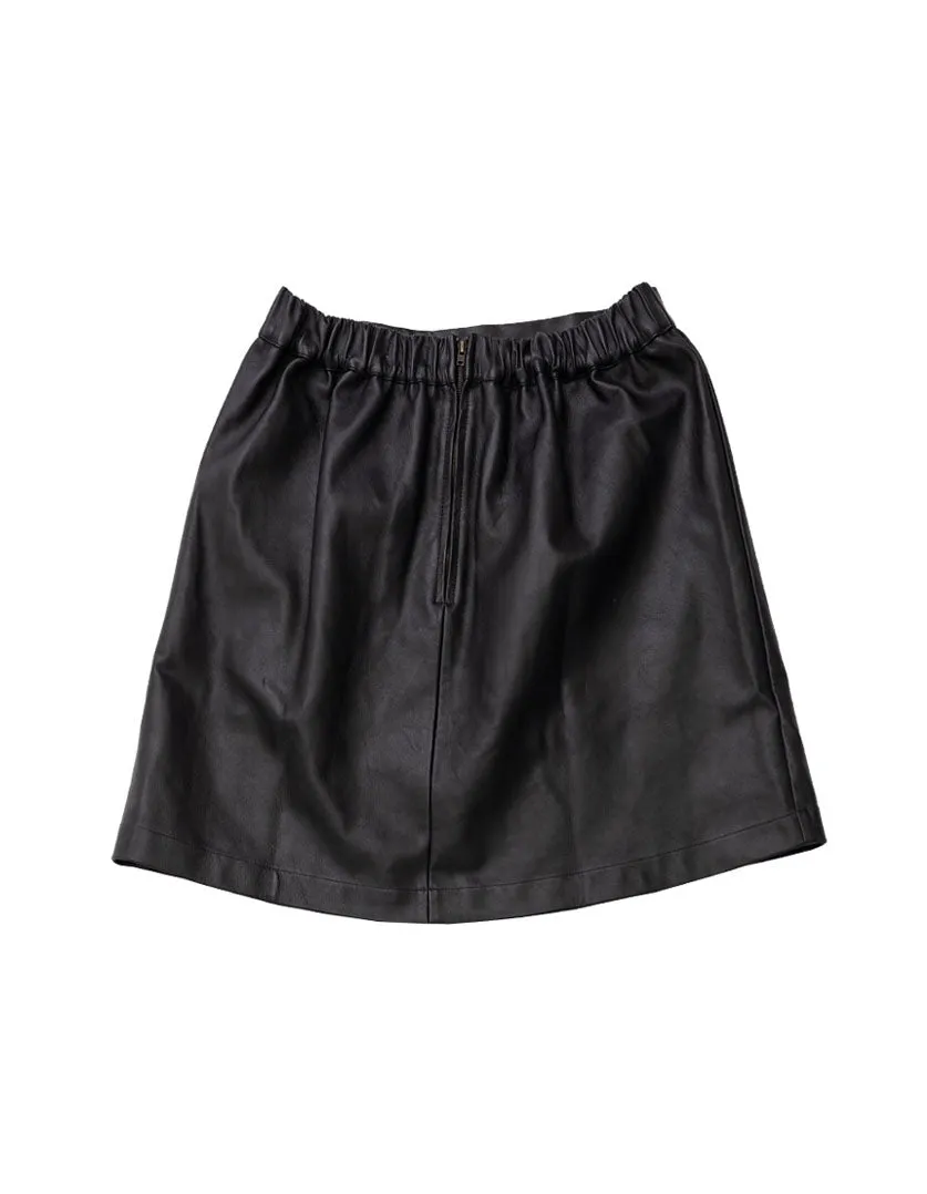 Phillipa skirt in Black leather