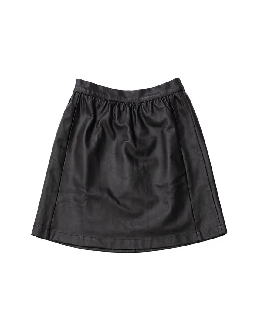 Phillipa skirt in Black leather