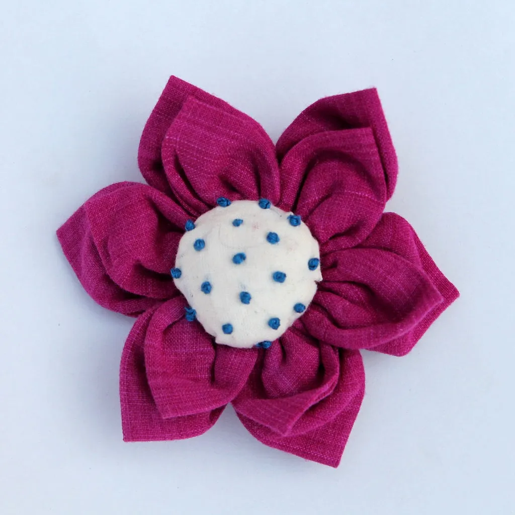 Pink Lily brooch